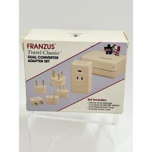 Franzus Travel Classics Dual Wattage International Converter Adapter Set